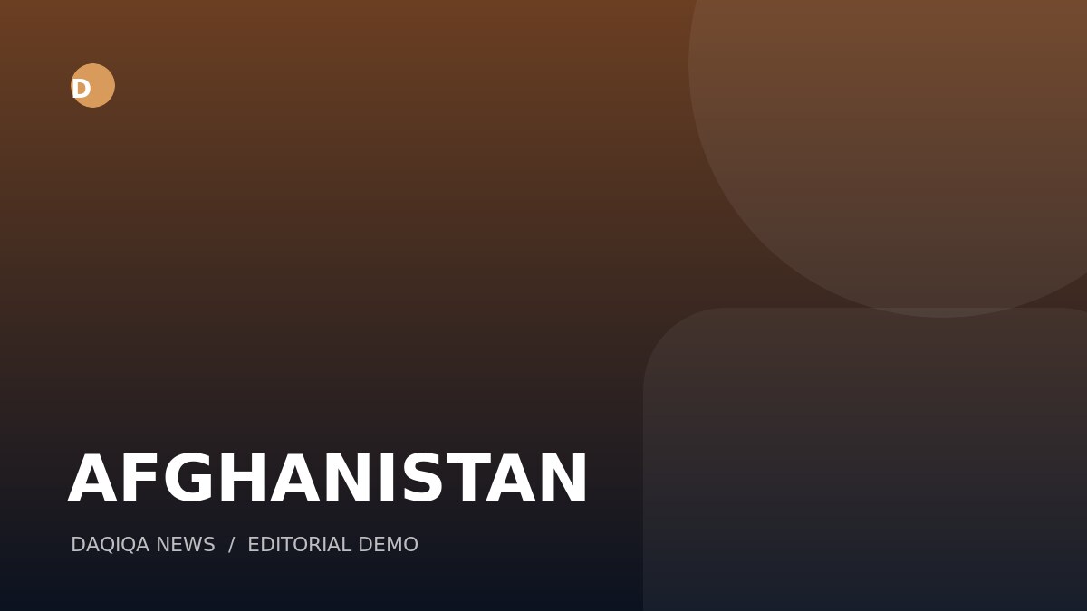Daqiqa News afghanistan editorial demo
