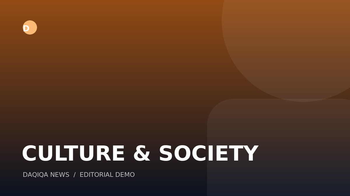 Daqiqa News culture editorial demo