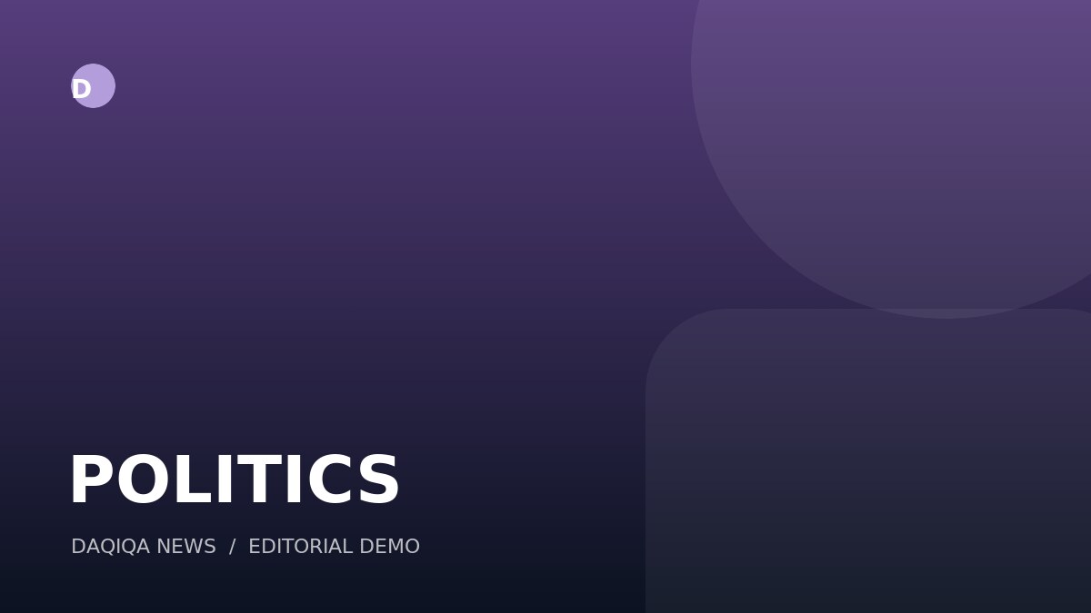 Daqiqa News politics editorial demo